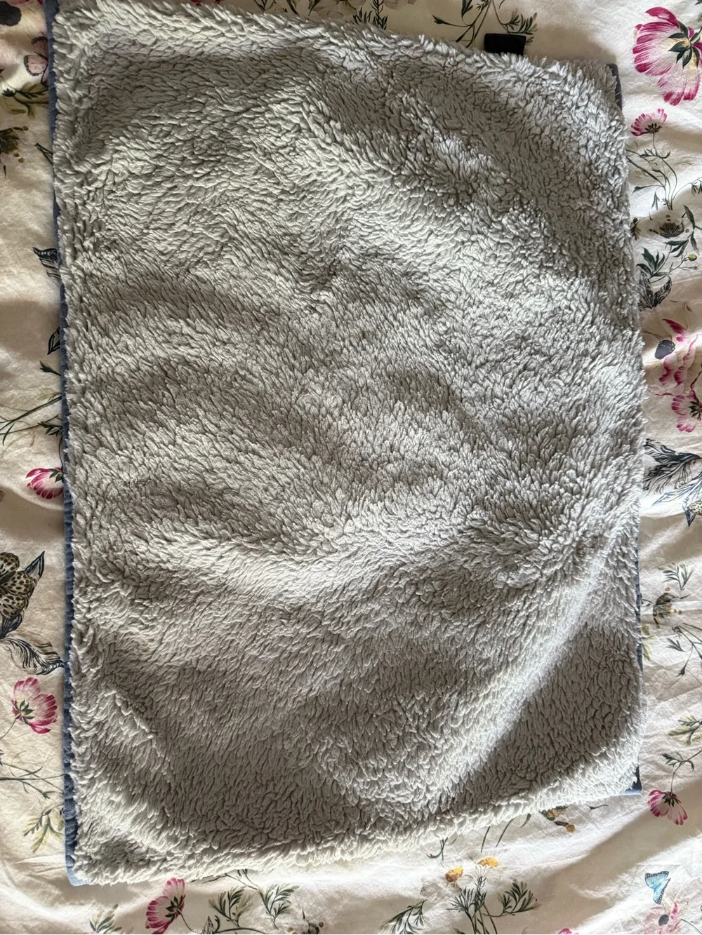 UGG Quilted Throw Blanket in Steel Blue